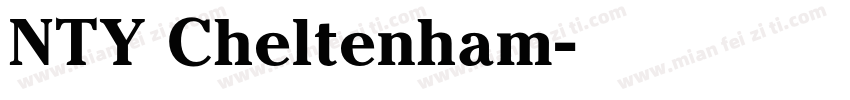 NTY Cheltenham字体转换